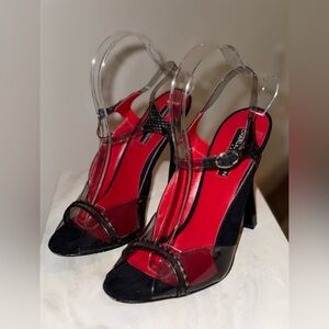 Charles Jourdan Giselle Clear Lucite Heels